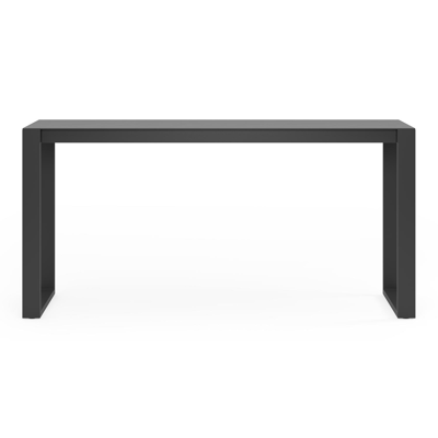 Table de jardin Verato en aluminium noir et céramique pleine basalt black - Lg 220 x Larg. 70 x H 106 cm