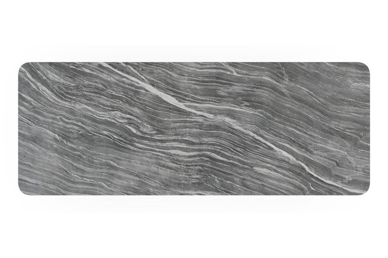 Urbino tuintafel in wit aluminium en volkeramiek mar del plata - L 290 x B 110 x H 75 cm