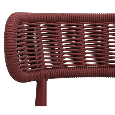 Chaise de jardin Lomo en aluminium ruby