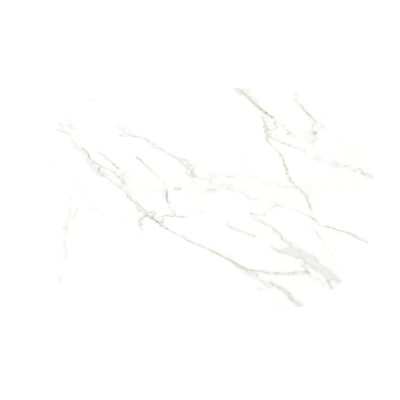 Teramo kantelbare tuintafel bombo in wit aluminium en volkeramiek Calacatta - L 110 x B 70 x H 74 cm
