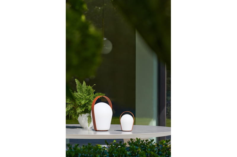 Bobo lamp roestbruin 16 cm