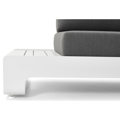 Atessa loungeset in wit aluminium met Sunbrella premium 