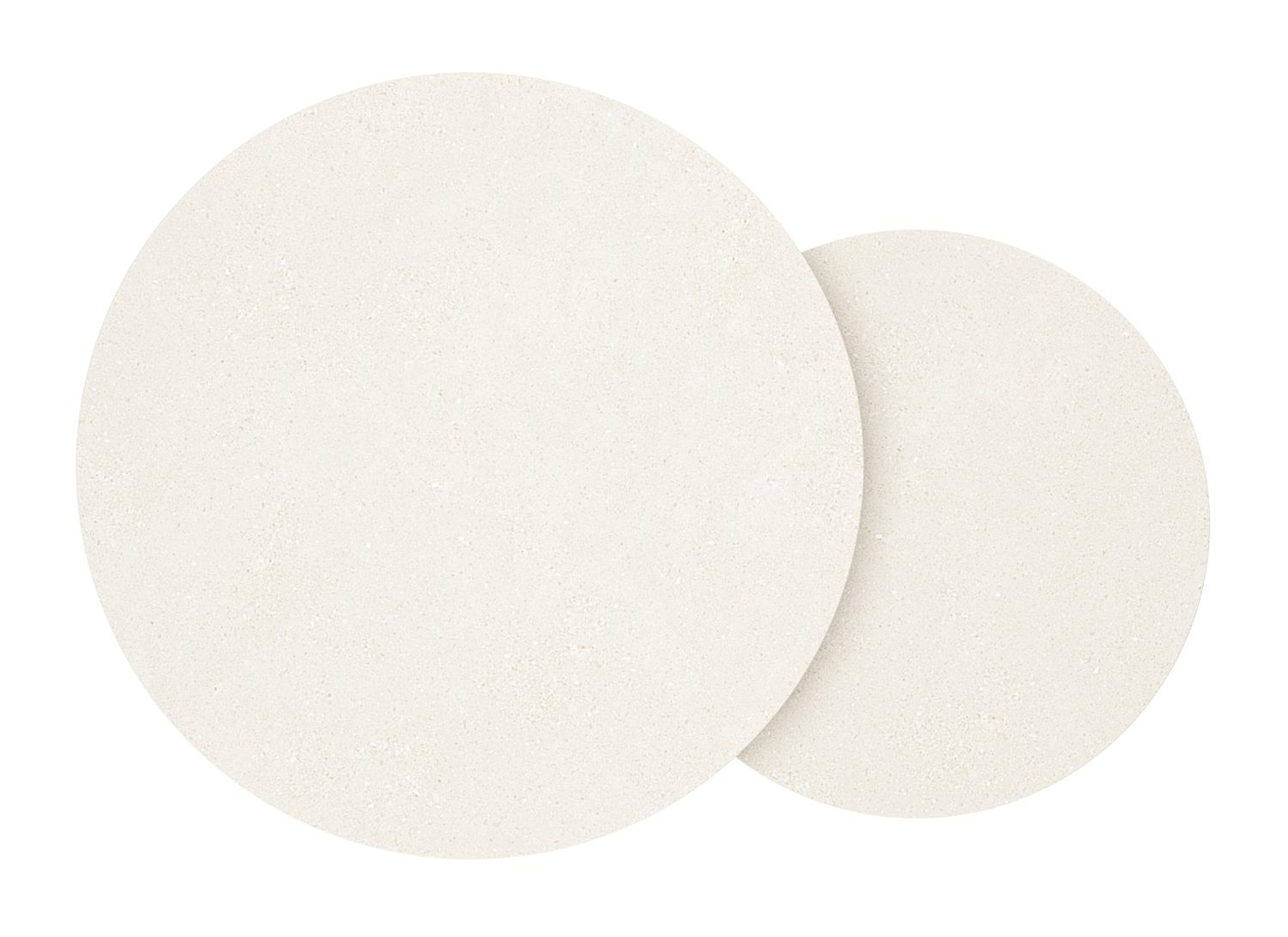 Lindo loungetafel in beige aluminium en sintered stone crema minerale