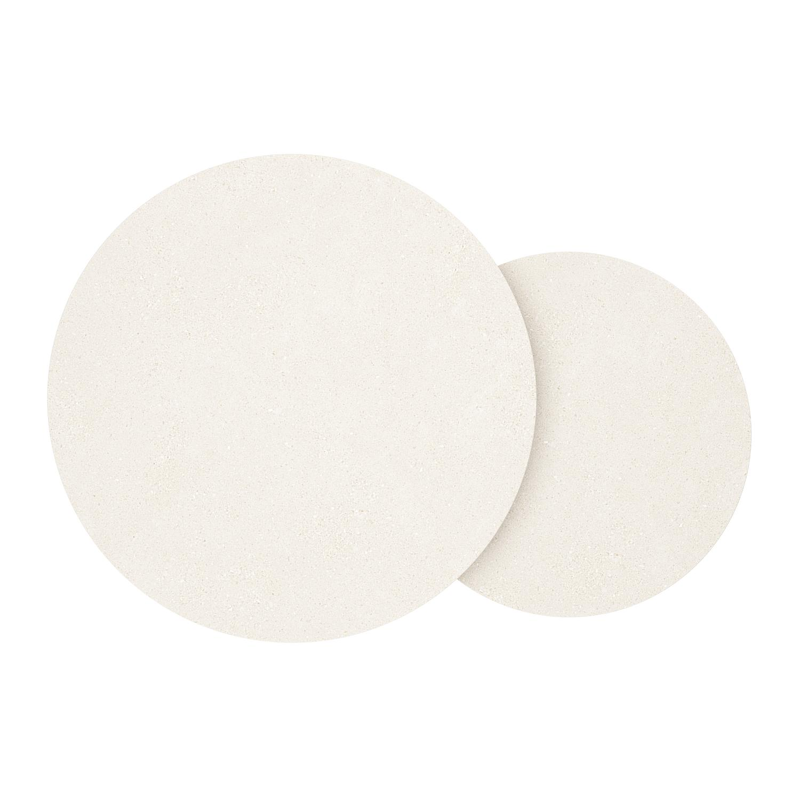 Lindo loungetafel in beige aluminium en sintered stone crema minerale