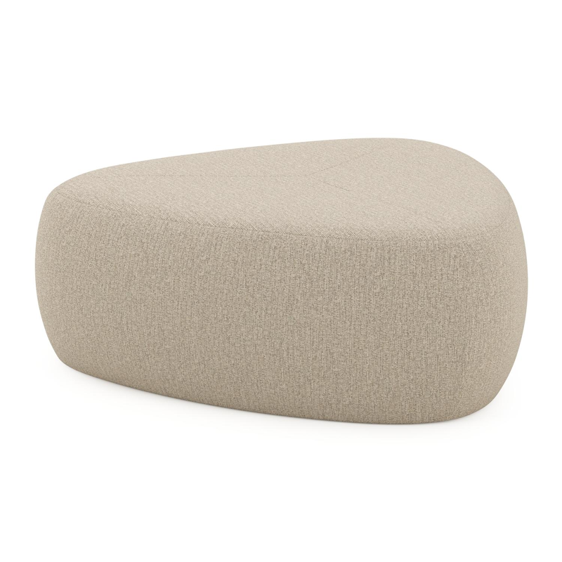Pouf Masso en catania greige All weather Cosytica - Lrg. 90 x Prof. 90 x Haut. 35 cm