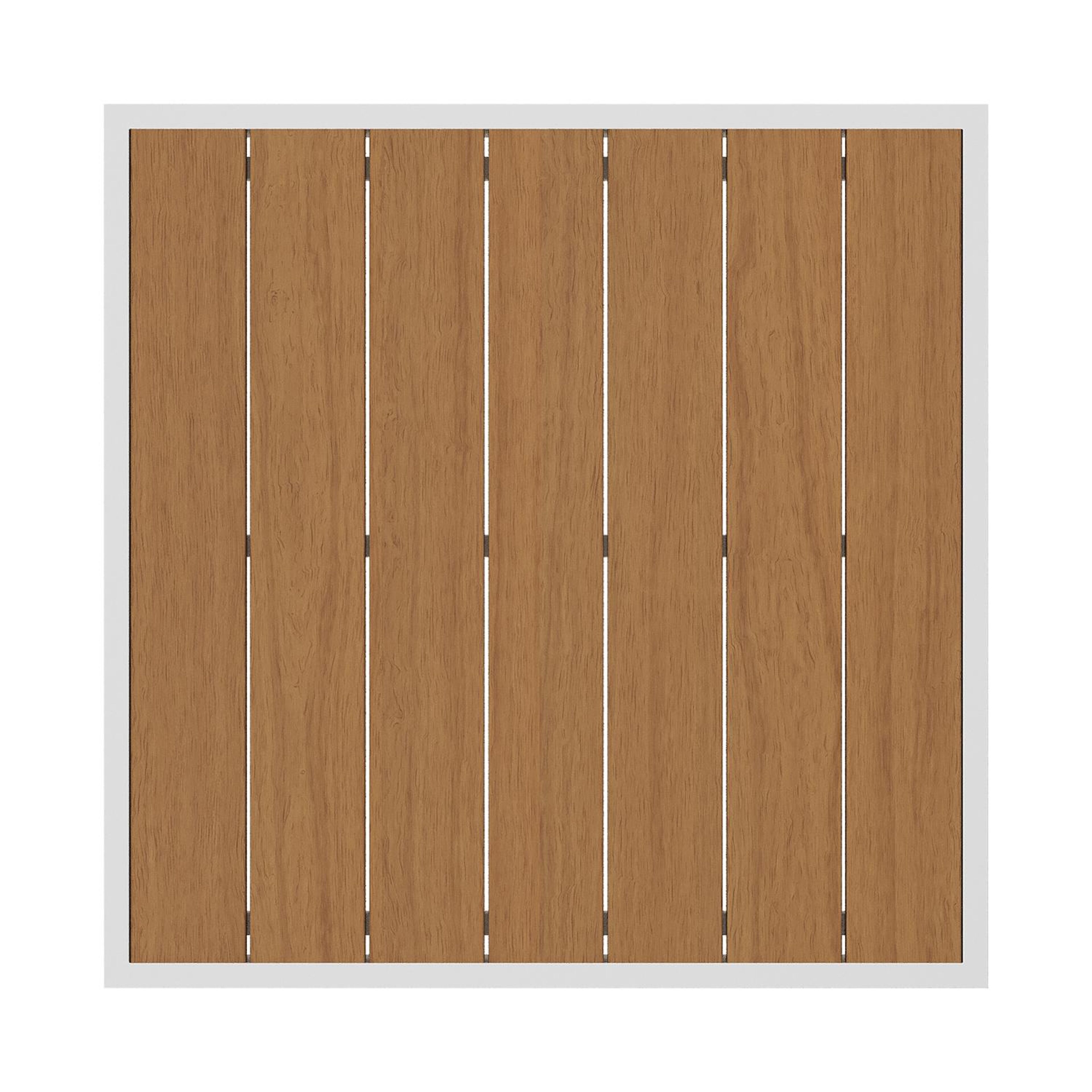 Caldela loungetafel in wit aluminium en polywood - L 70 x B 70 x H 30.5 cm