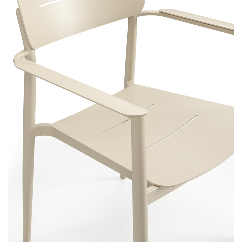Cosa tuinstoel in beige aluminium