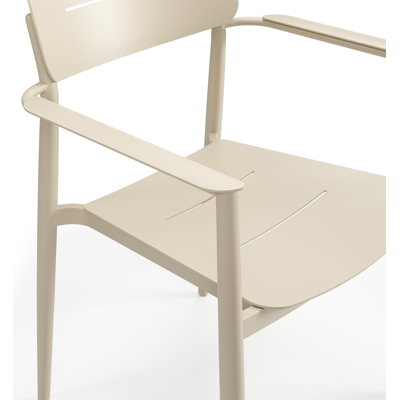 Cosa tuinstoel in beige aluminium