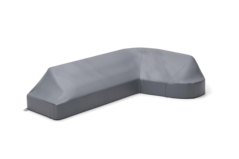 Donato beschermhoes lounge chaise longue links + 2-zit - L1: 335 cm x L2: 204 cm x B: 97 cm x H: 68 cm