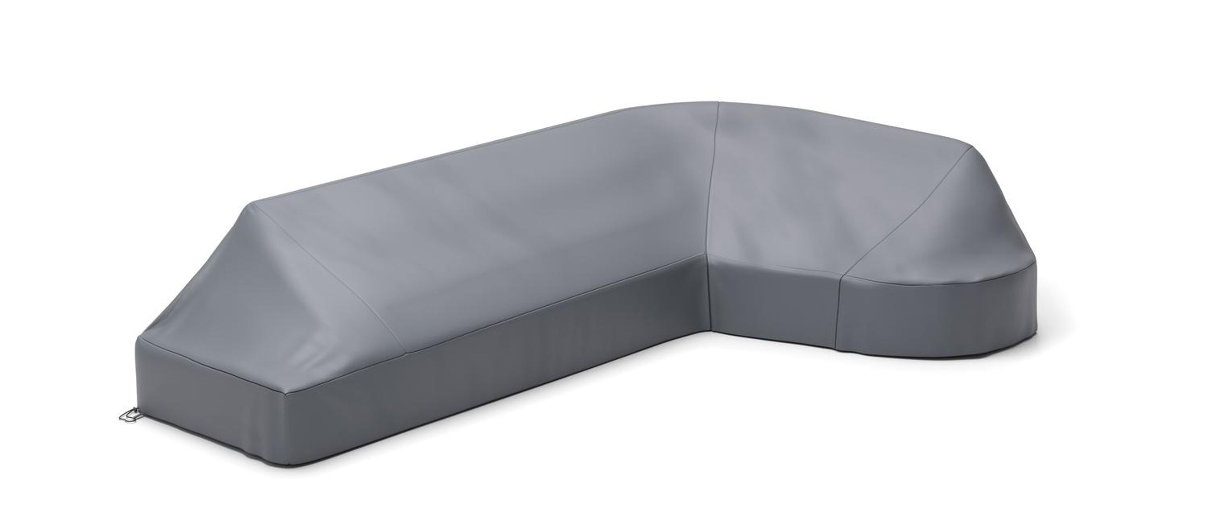 Donato beschermhoes lounge chaise longue links + 2-zit - L1: 335 cm x L2: 204 cm x B: 97 cm x H: 68 cm