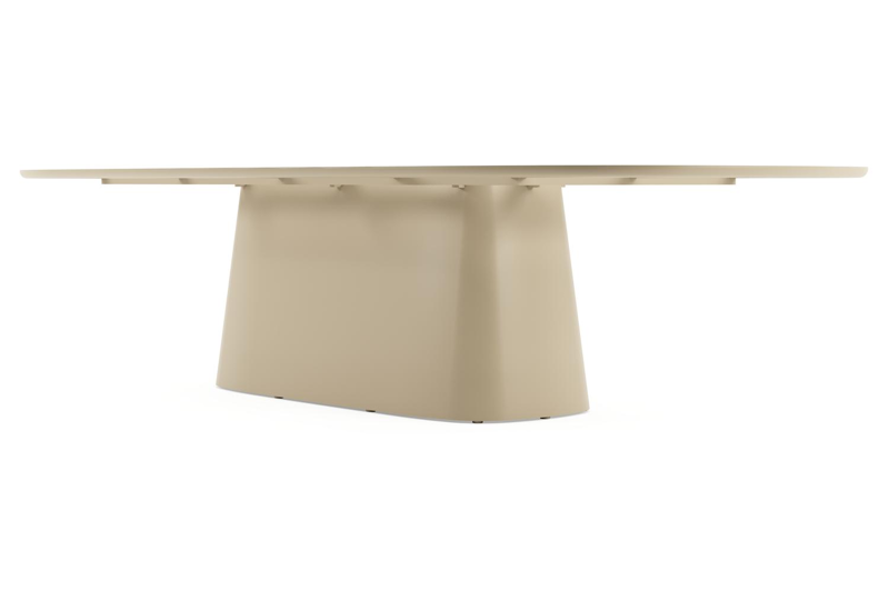 Amico tuintafel bombo xl in beige aluminium en volkeramiek Taj Mahal - L 320 x B 148 x H 73.5 cm