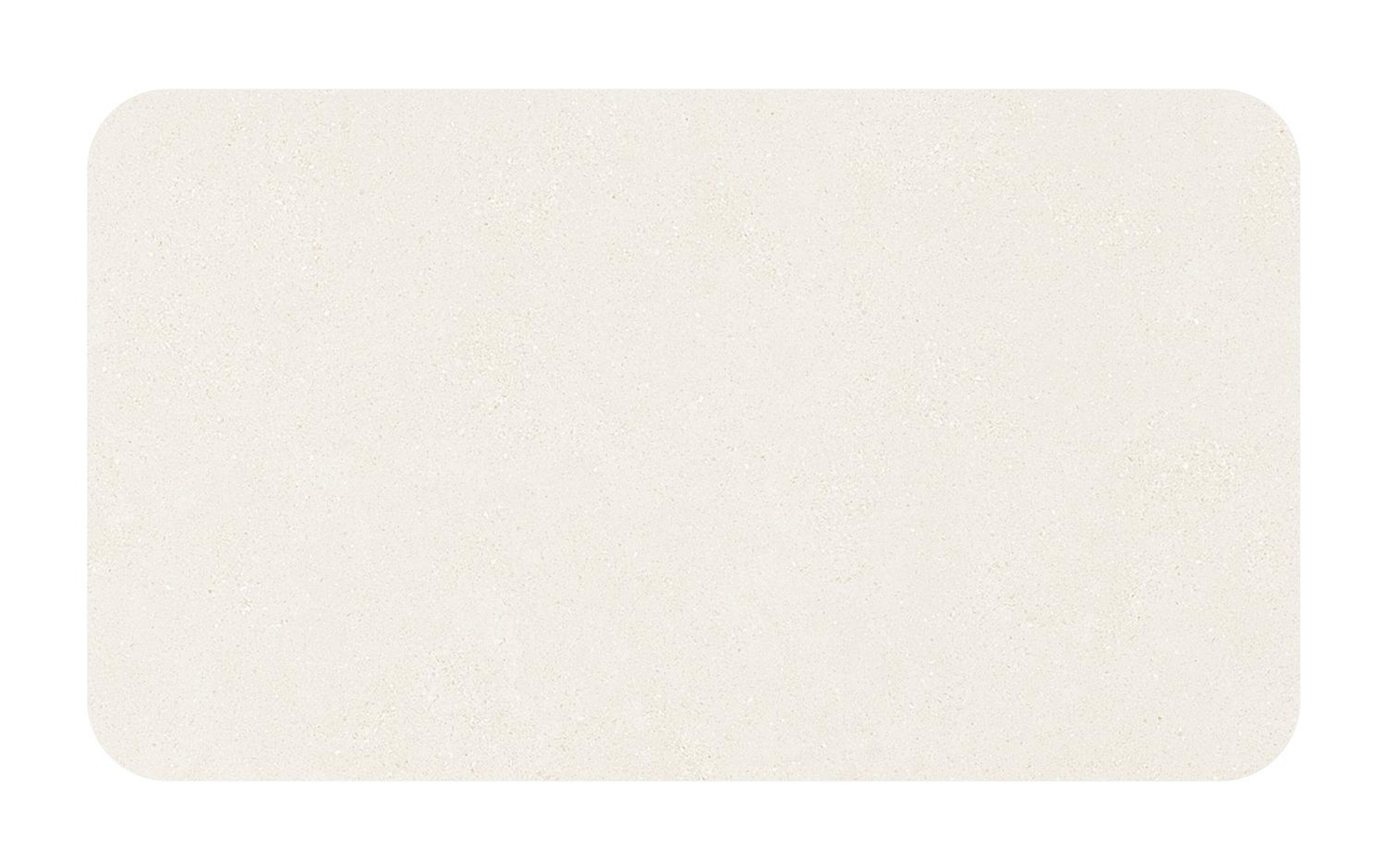 Table de jardin Orso rectangulaire arrondi en aluminium noir et céramique pleine beige - Lg. 140 x Lrg. 80 x Haut. 75 cm