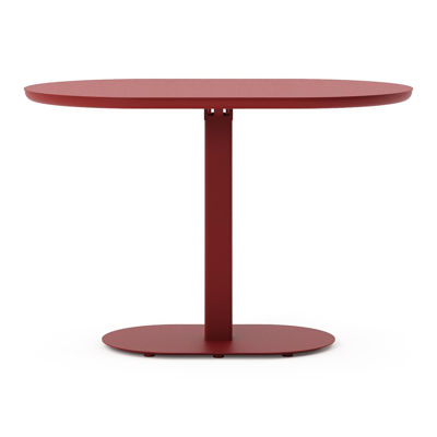 Teramo kantelbare tuintafel rechthoekig afgerond in ruby aluminium - L 110 x B 70 x H 74 cm