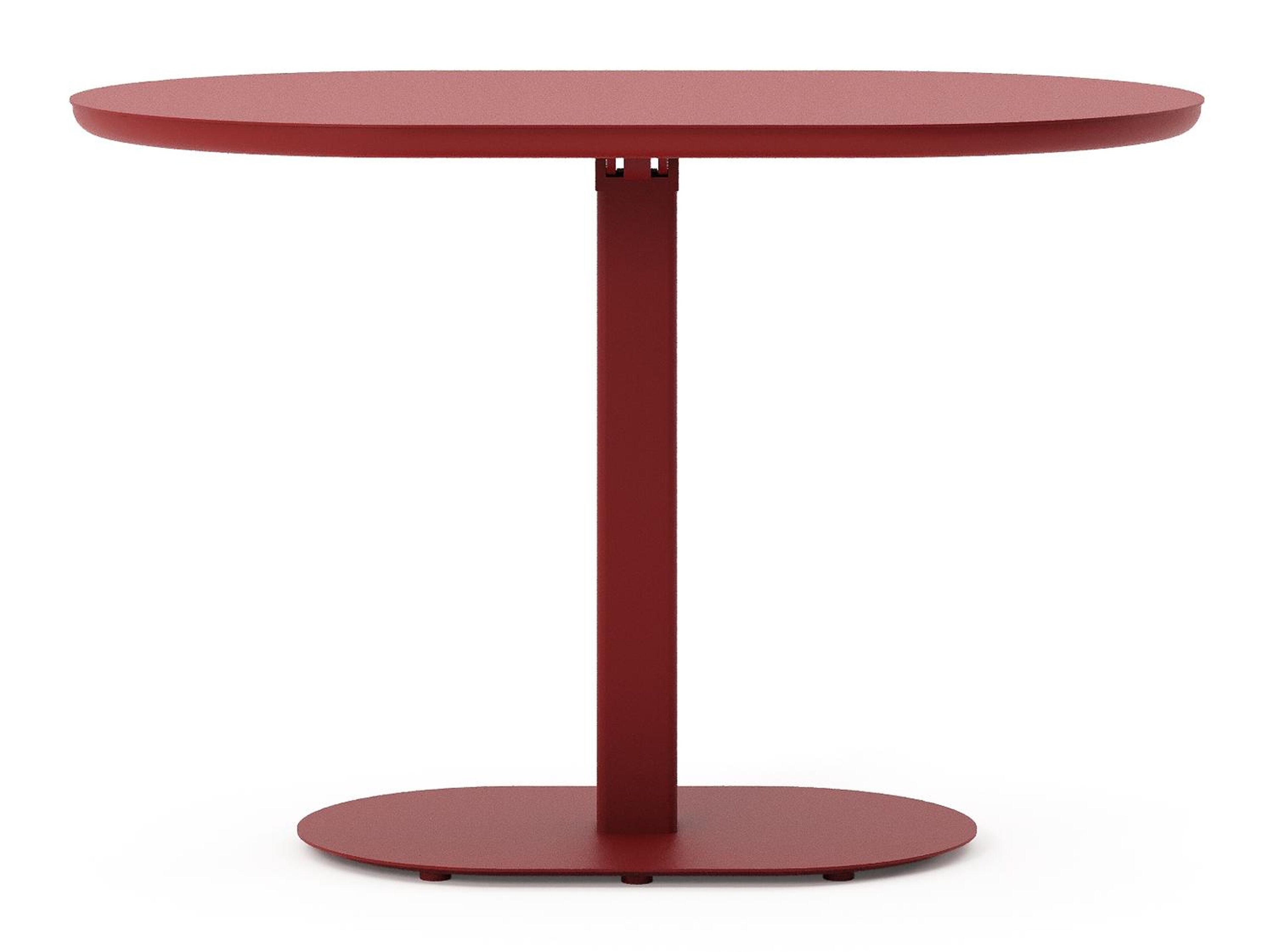 Teramo kantelbare tuintafel bombo in ruby aluminium - L 110 x B 70 x H 74 cm