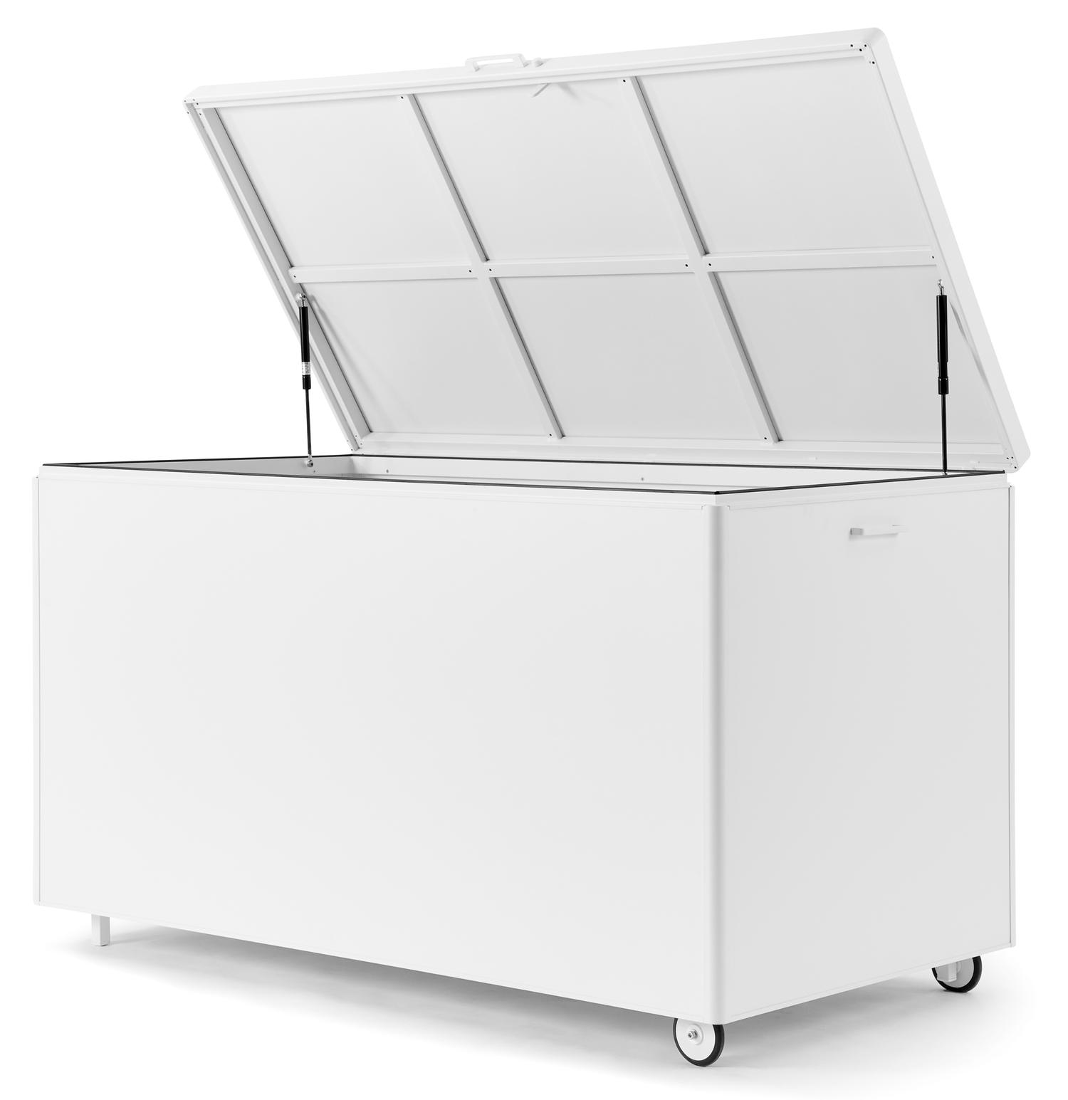 Kussenbox aluminium wit B 164 x D 84 x H 99 cm