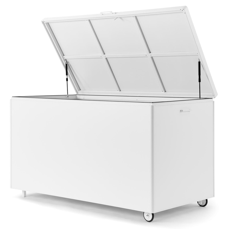 Kussenbox aluminium wit B 164 x D 84 x H 99 cm