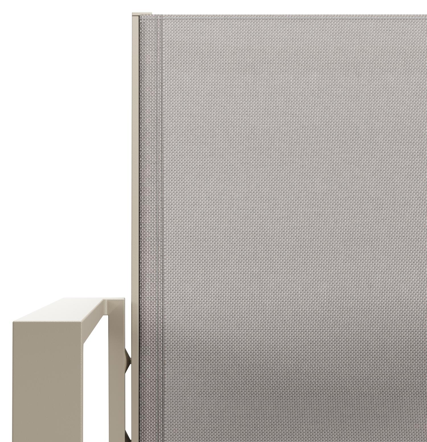 Bahia tuinstoel in beige aluminium en beige single textileen