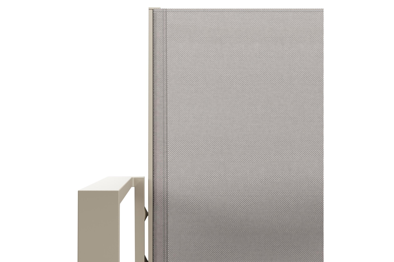 Bahia tuinstoel in beige aluminium en beige single textileen