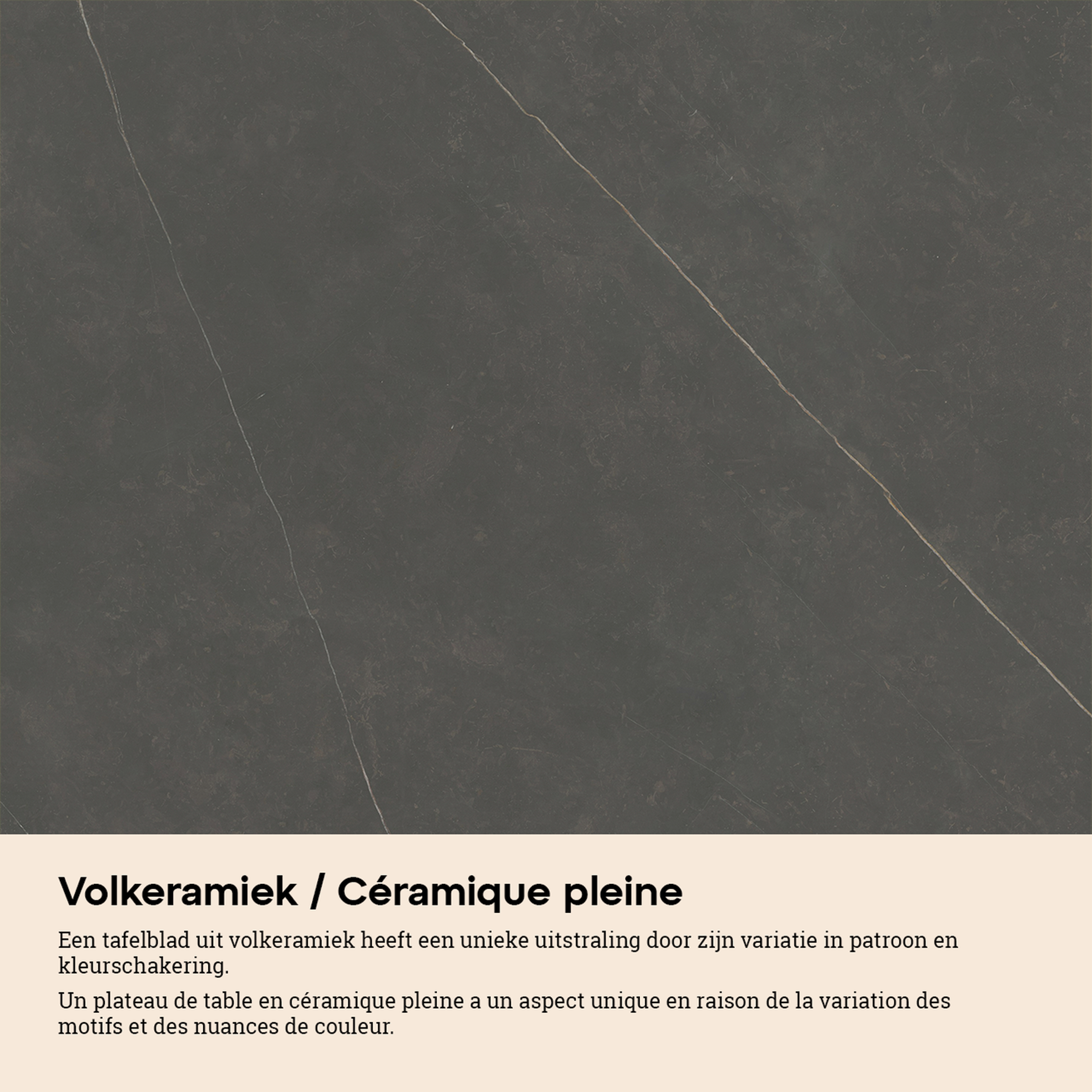 Pagino tuintafel in zwart aluminium en volkeramiek calatorao - L 255 x B 115 x H 74 cm