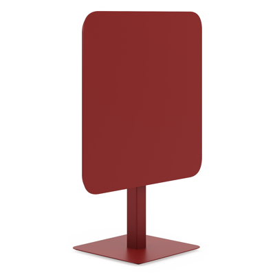 Fano inklapbare tuintafel afgerond vierkant in ruby aluminium - L 80 x B 80 x H 73 cm