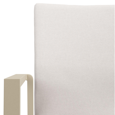 Madura tuinstoel in beige aluminium en beige comfort textileen