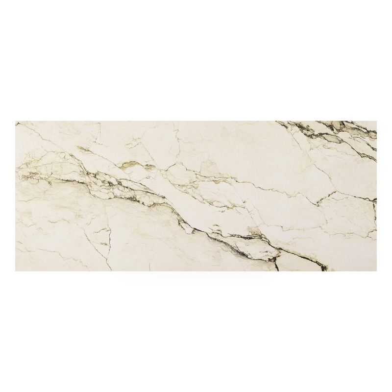 Cesano tuintafel rechthoekig in wit aluminium en volkeramiek colorado dunes - L 240 x B 100 x H 75 cm