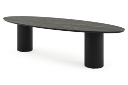 Ovaal - L 320 x B 130 x H 73.5 cm