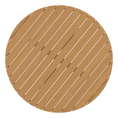 Tora tuinset in beige aluminium en polywood met 4 Paco tuinstoelen