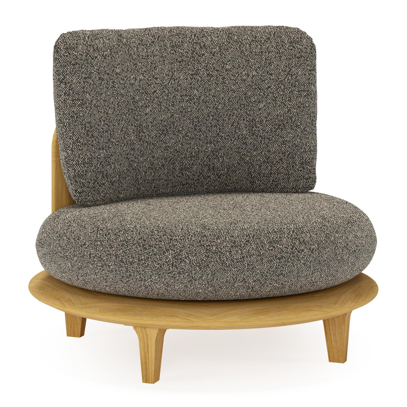 Fauteuil de jardin Bomero en teck et coussins en all weather cosytica marbella tunder