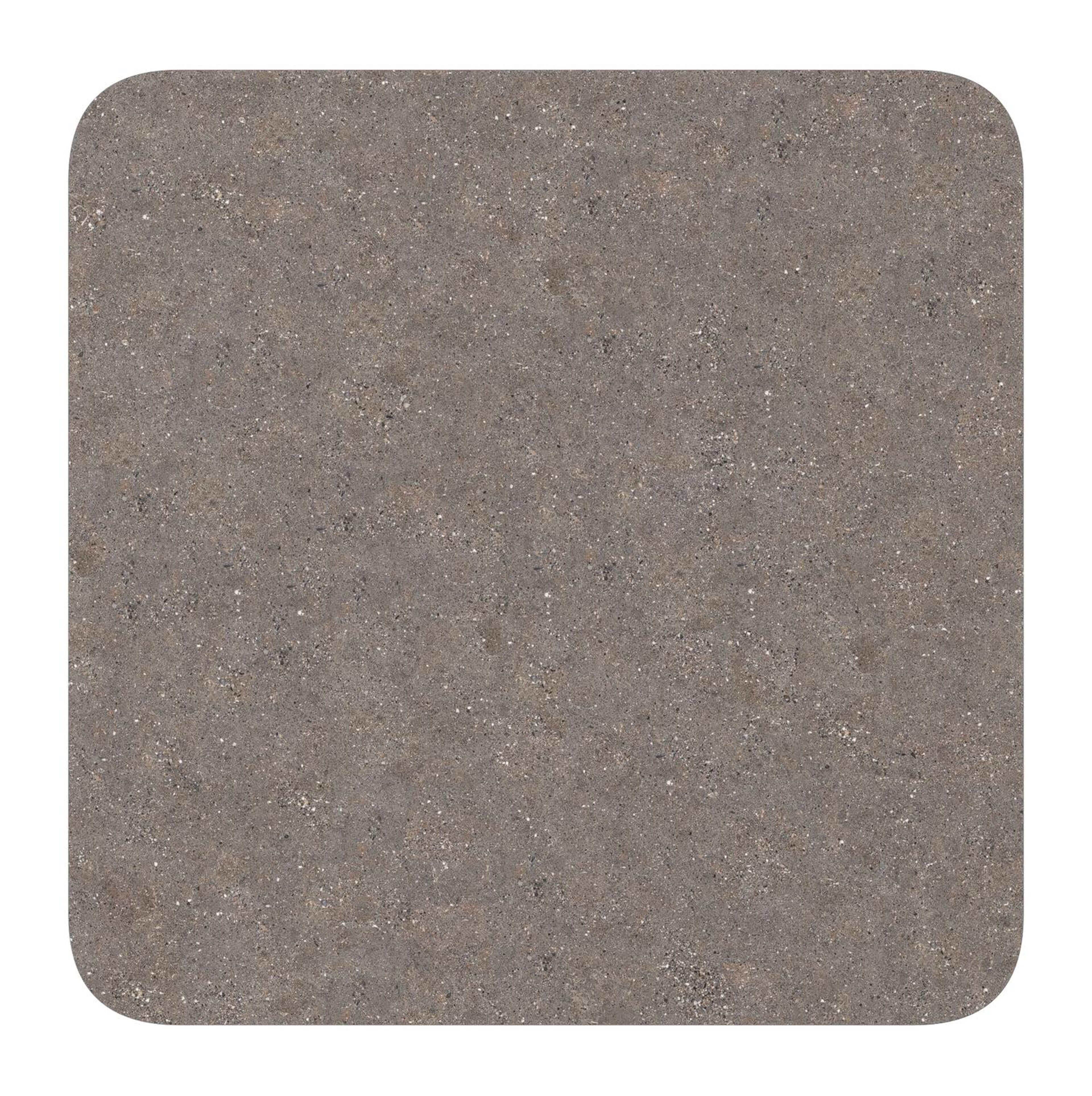 Fano kantelbare tuintafel vierkant afgerond in zwart aluminium en volkeramiek wulong - L 80 x B 80 x H 72.5 cm