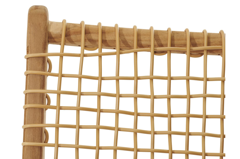 Cosito loungezetel 1-zit in teak en wicker