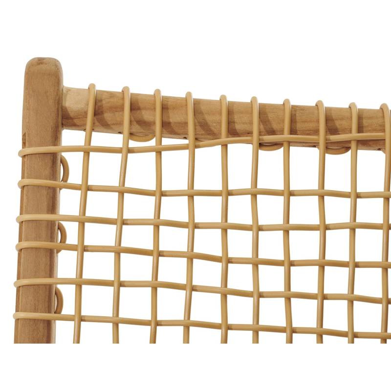 Cosito loungezetel 1-zit in teak en wicker