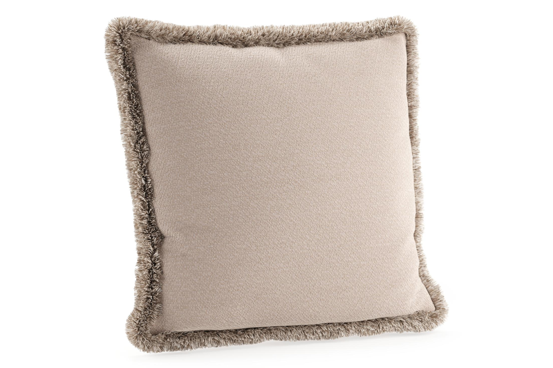 Sierkussen met franjes 45 x 45 cm in all weather sunbrella luxe wander pilat