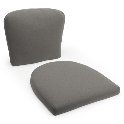 Coussin de chaise luxe (siège et dos) (luxe) Orso en all weather sunbrella® luxe natte dark taupe