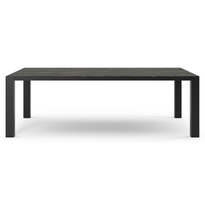 Table de jardin Nano en aluminium noir et céramique pleine black obsession - Lg 240 x Larg. 148 x H 75 cm