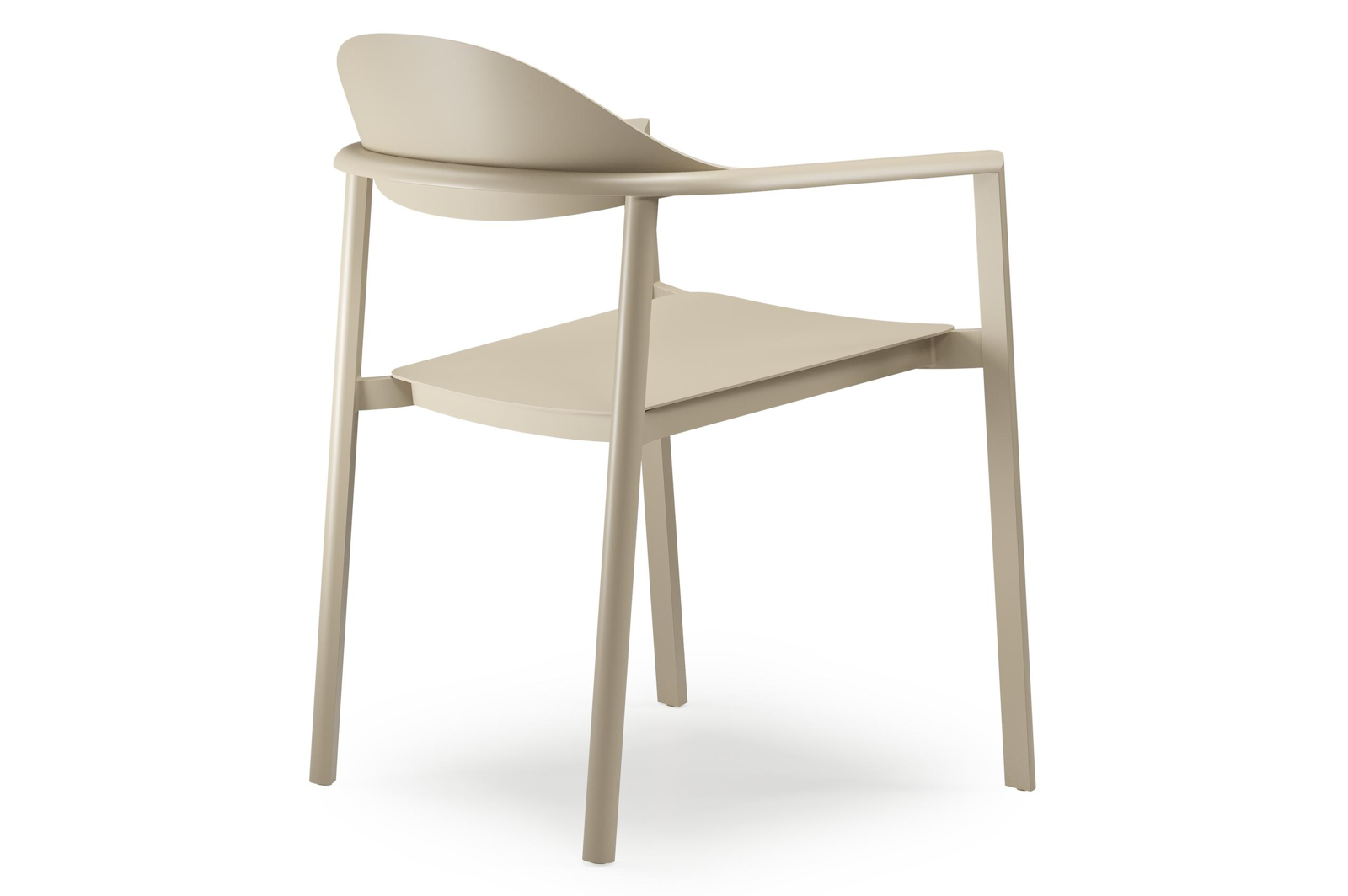 Piemonte tuinstoel in beige aluminium