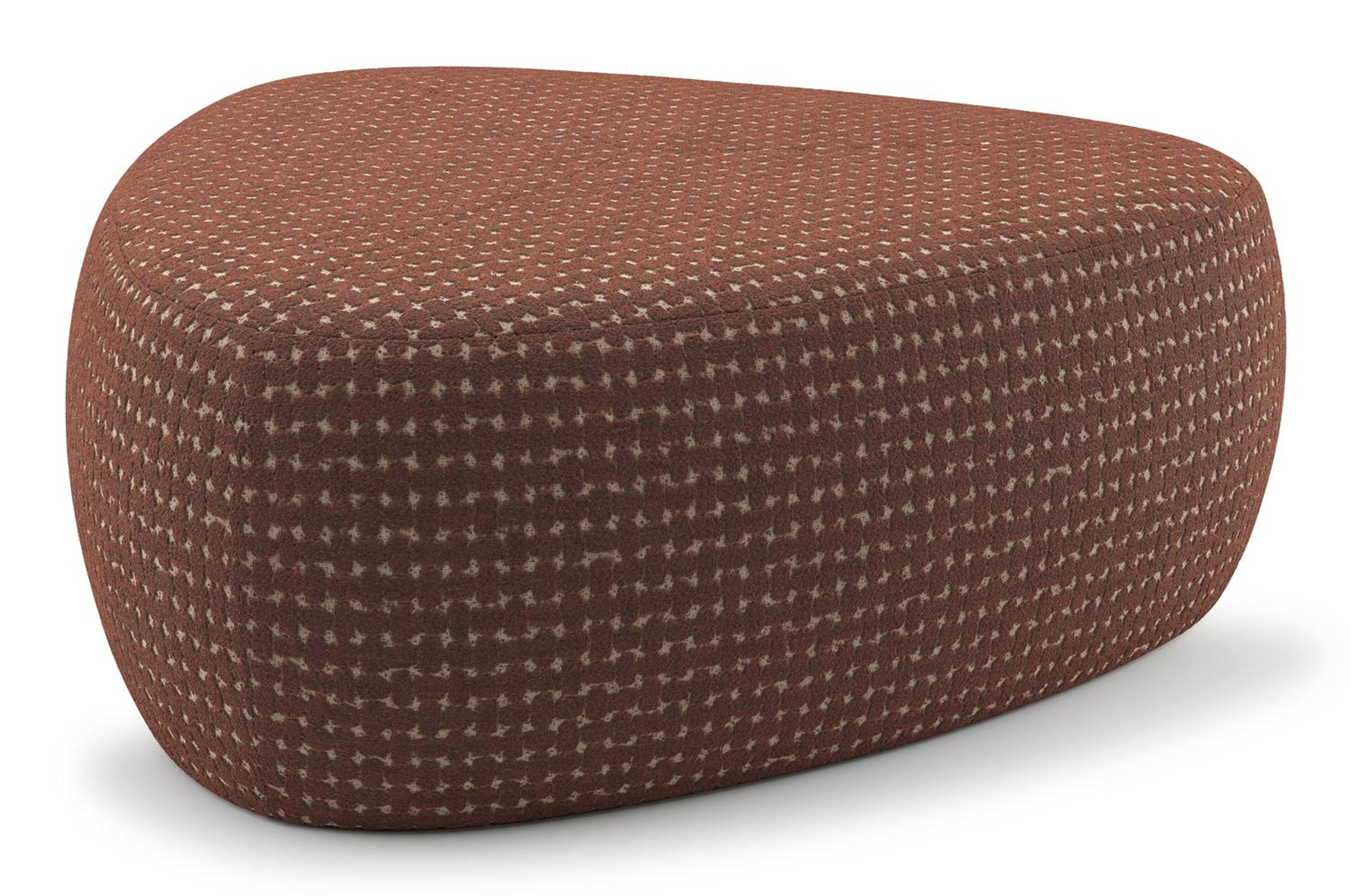 Masso poef in pebble rust all weather cosytica - B 90 x D 90 x H 35 cm