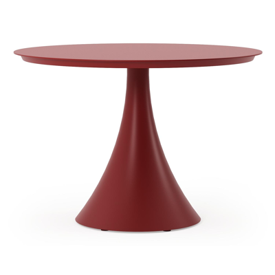 Fano tuintafel rond in ruby aluminium - Dia. 110 x H 75 cm