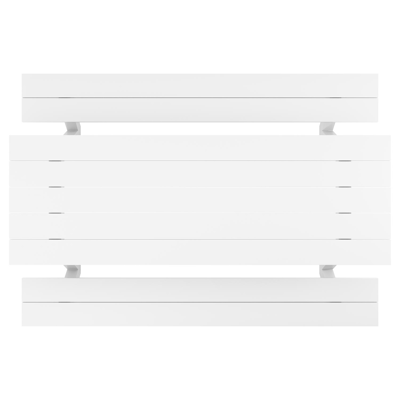 Norma picknicktafel in wit aluminium - L 300 x B 213 x H 74 cm