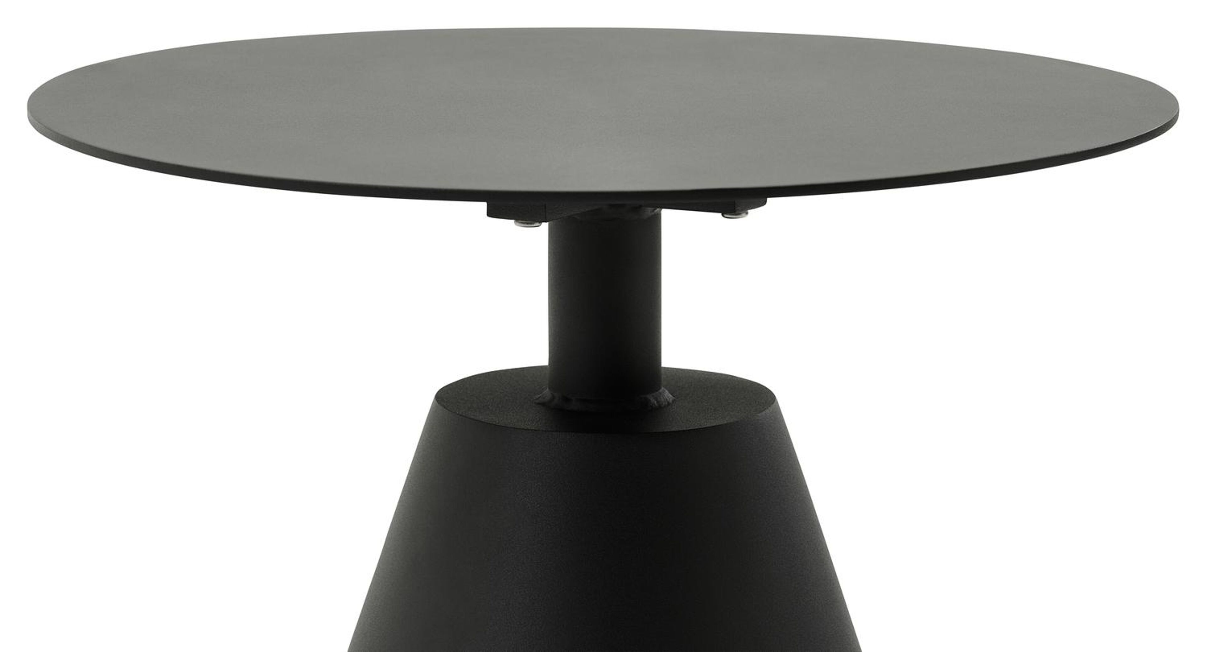 Table d'appoint Lucca en aluminium noir - Dia. 50 x H 50 cm