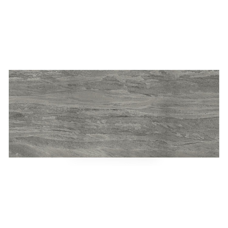 Table de jardin Cirello en aluminium noir et céramique pleine aspen grey - Lg 240 x Larg. 100 x H 75 cm