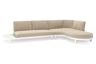 Chaise longue links + 2-zit