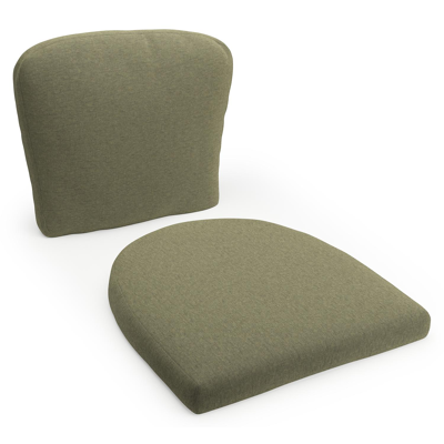 Coussin de chaise luxe (siège et dos) (luxe) Orso en all weather sunbrella® luxe heritage leaf
