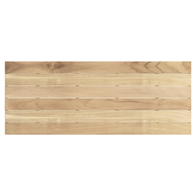 Capri tuintafel in wit aluminium en teak - L 280 x B 110 x H 75,5 cm