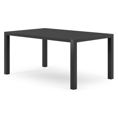 Como tuintafel in zwart aluminium en volkeramiek nero black - L 160 x B 100 x H 75 cm