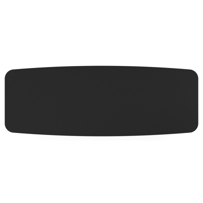 Pagino tuintafel bootvorm in wit aluminium en volkeramiek Nero Black - L 315 x B 115 x H 73 cm