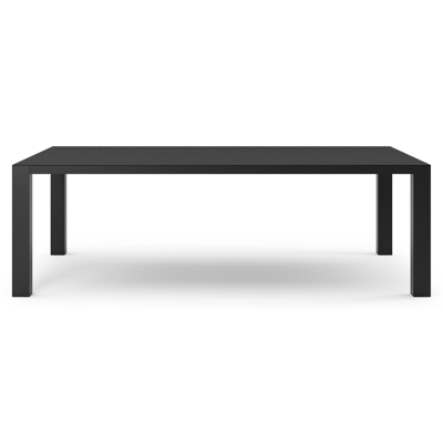 Nano tuintafel in zwart aluminium en volkeramiek nero black - L 240 x B 148 x H 75 cm