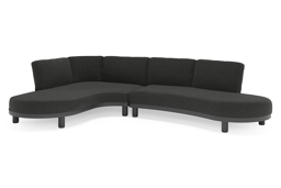 Chaise longue rechts + 2-zit organisch