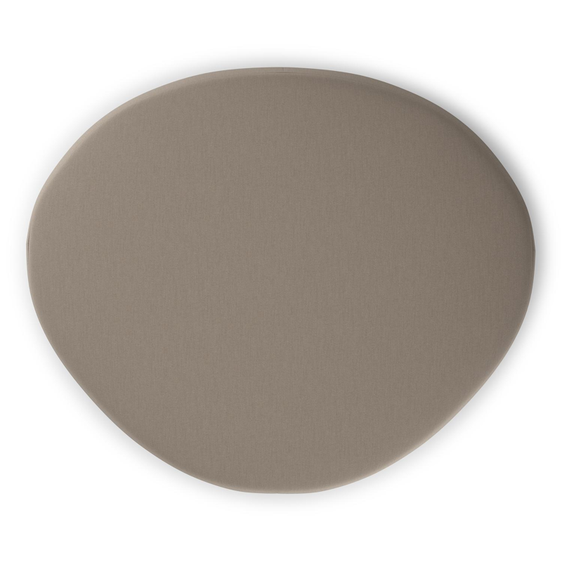 Amico poef in Natte Heather Grey All Weather Sunbrella® Luxe