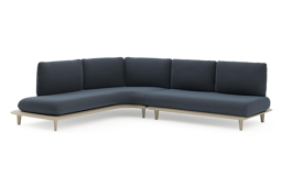Chaise longue rechts + 2-zit